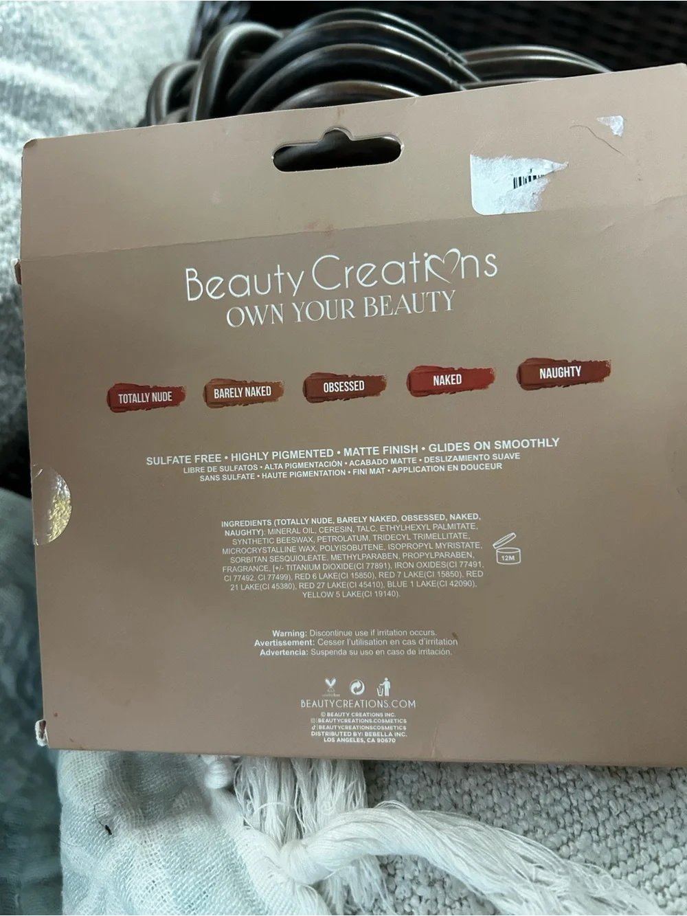 Beauty Creations five matte